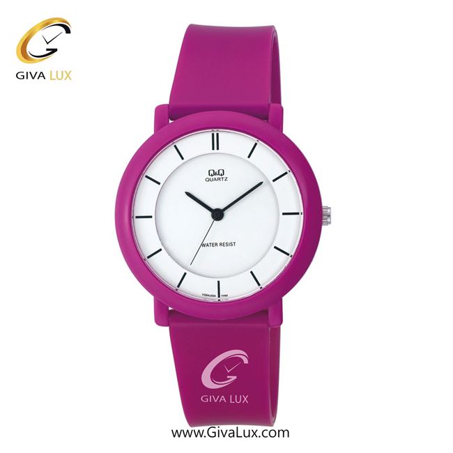 ساعت مچی اورجینال مردانه کیو اند کیو Q&Q سرخابی | سرخابی| سفید| کد رفرنس VQ94J004Y