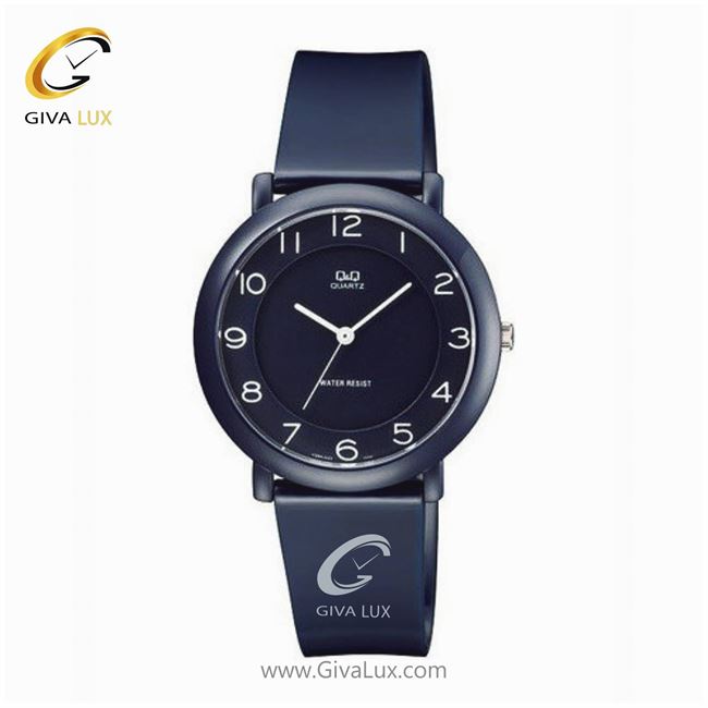ساعت مچی اسپرت بند پی یو عقربه ای سرمه ای کیو اند کیو VQ94J022Y