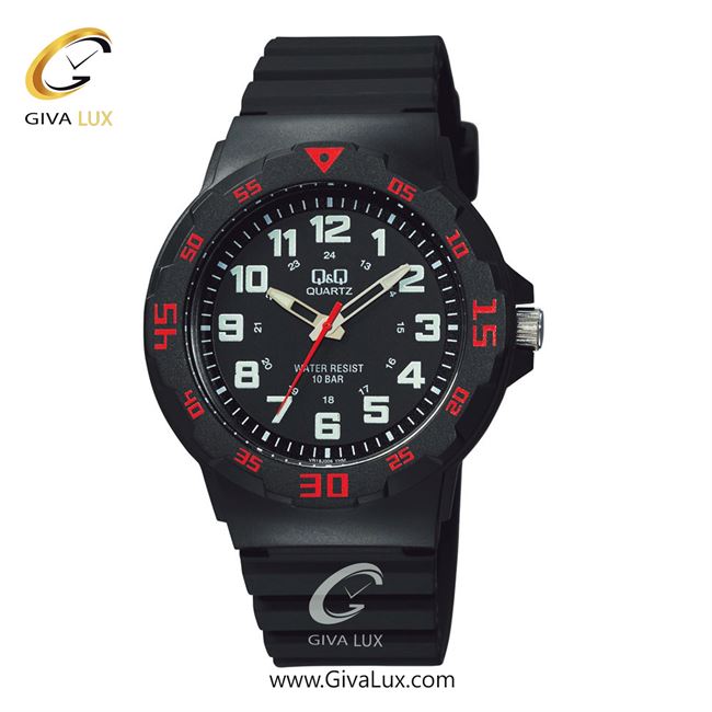 ساعت مچی اورجینال مردانه کیو اند کیو Q&Q مشکی | مشکی| مشکی| کد رفرنس VR18J006Y