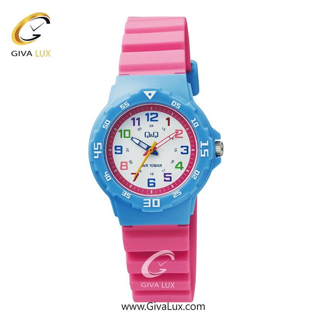 ساعت مچی اورجینال بچه گانه کیو اند کیو Q&Q آبی | صورتی| سفید| کد رفرنس VR19J014Y