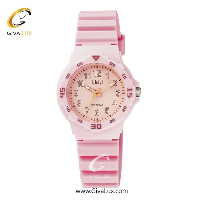 ساعت مچی اورجینال زنانه کیو اند کیو Q&Q صورتی | صورتی| گلبهی| کد رفرنس VR19J017Y