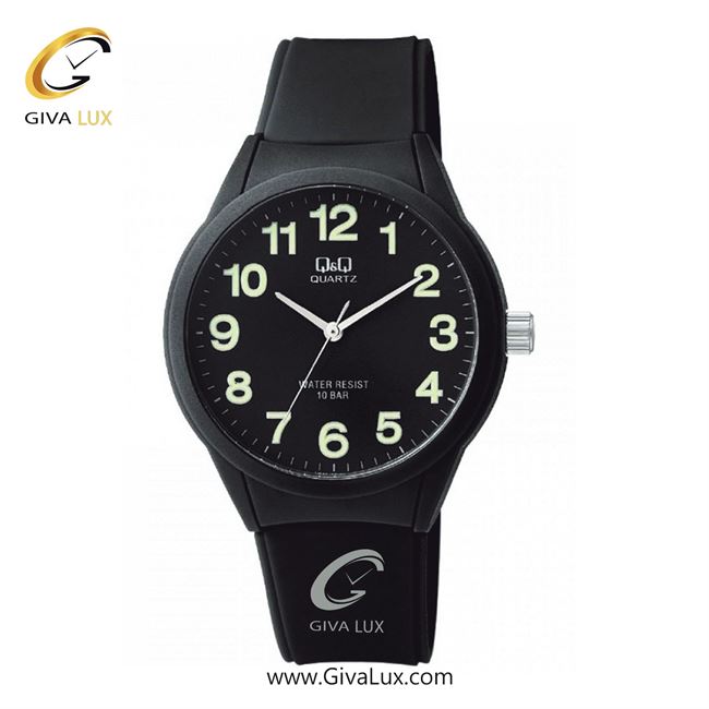 ساعت مچی اورجینال مردانه کیو اند کیو Q&Q مشکی | مشکی| مشکی| کد رفرنس VR28J004Y