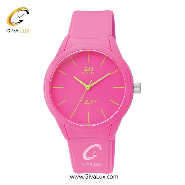 ساعت مچی اورجینال مردانه کیو اند کیو Q&Q صورتی | صورتی| صورتی| کد رفرنس VR28J012Y