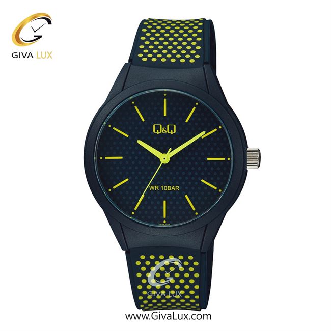 ساعت مچی اورجینال مردانه کیو اند کیو Q&Q سرمه ای | سرمه ای-زرد| سرمه ای| کد رفرنس VR28J035Y