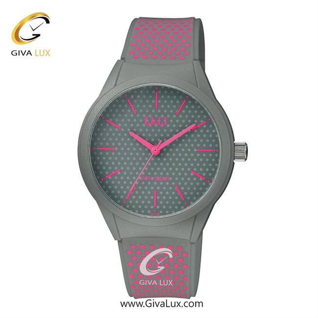 ساعت مچی اورجینال مردانه کیو اند کیو Q&Q طوسی | طوسی-صورتی| طوسی| کد رفرنس VR28J036Y