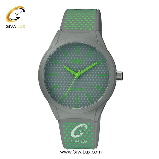 ساعت مچی اورجینال مردانه کیو اند کیو Q&Q طوسی | طوسی-سبز| طوسی| کد رفرنس VR28J037Y