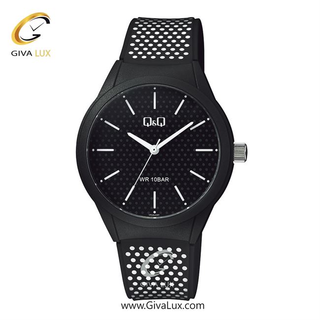 ساعت مچی اورجینال مردانه کیو اند کیو Q&Q مشکی | مشکی-سفید| مشکی| کد رفرنس VR28J041Y