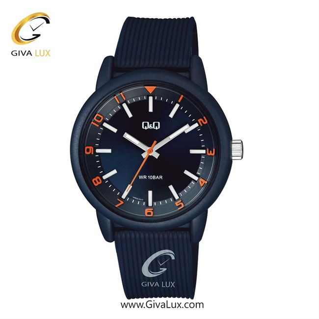 ساعت مچی اورجینال مردانه کیو اند کیو Q&Q سرمه ای | سرمه ای| سرمه ای| کد رفرنس VR52J017Y