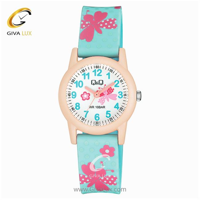 ساعت مچی اورجینال بچه گانه کیو اند کیو Q&Q صورتی | آبی| سفید| کد رفرنس VR99J015Y