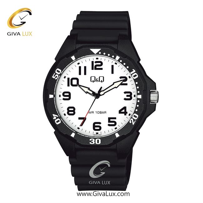 ساعت مچی اورجینال مردانه کیو اند کیو Q&Q مشکی | مشکی| سفید| کد رفرنس VS44J001Y