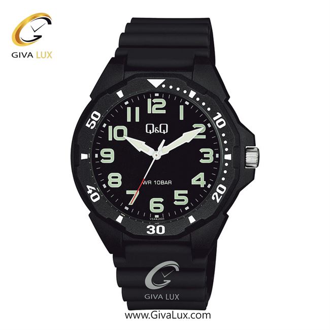 ساعت مچی اورجینال مردانه کیو اند کیو Q&Q مشکی | مشکی| مشکی| کد رفرنس VS44J003Y