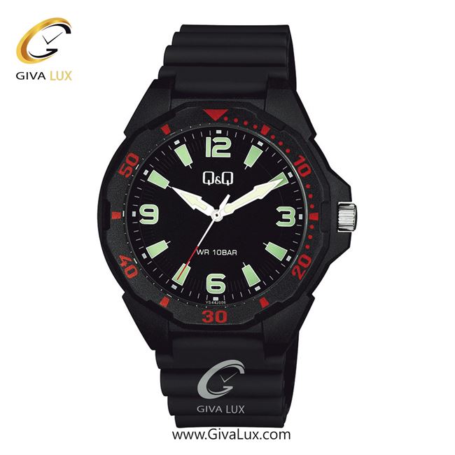 ساعت مچی اورجینال مردانه کیو اند کیو Q&Q مشکی | مشکی| مشکی| کد رفرنس VS44J006Y