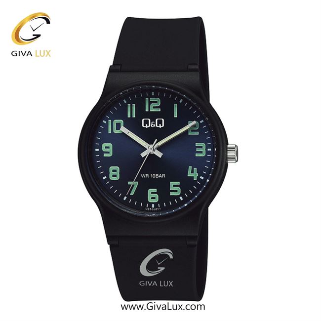 ساعت مچی اورجینال مردانه کیو اند کیو Q&Q مشکی | مشکی| سرمه ای| کد رفرنس VS50J011Y