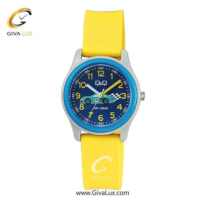 ساعت مچی اورجینال بچه گانه کیو اند کیو Q&Q آبی-طوسی | زرد| سرمه ای-گلدار/طرحدار| کد رفرنس VS59J007Y