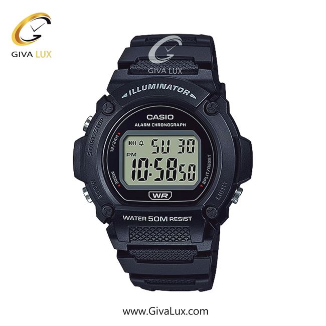 ساعت مچی اورجینال مردانه کاسیو Casio مشکی | مشکی| مشکی| کد رفرنس W-219H-1AVDF