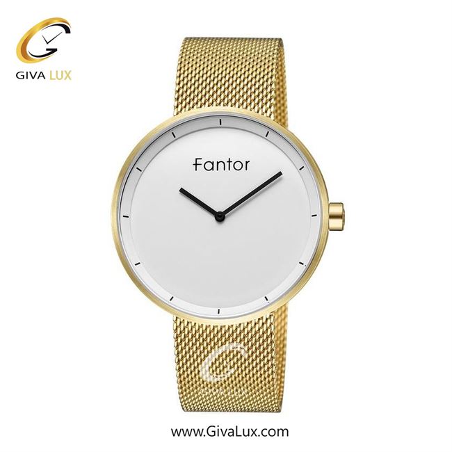 ساعت مچی اورجینال مردانه فانتور طلایی | طلایی| سفید| کد رفرنس WF1013-g