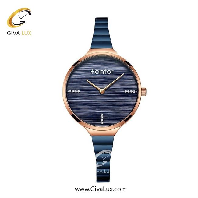 ساعت مچی اورجینال زنانه فانتور رزگلد | سرمه ای| سرمه ای| کد رفرنس WF1023-rgbl