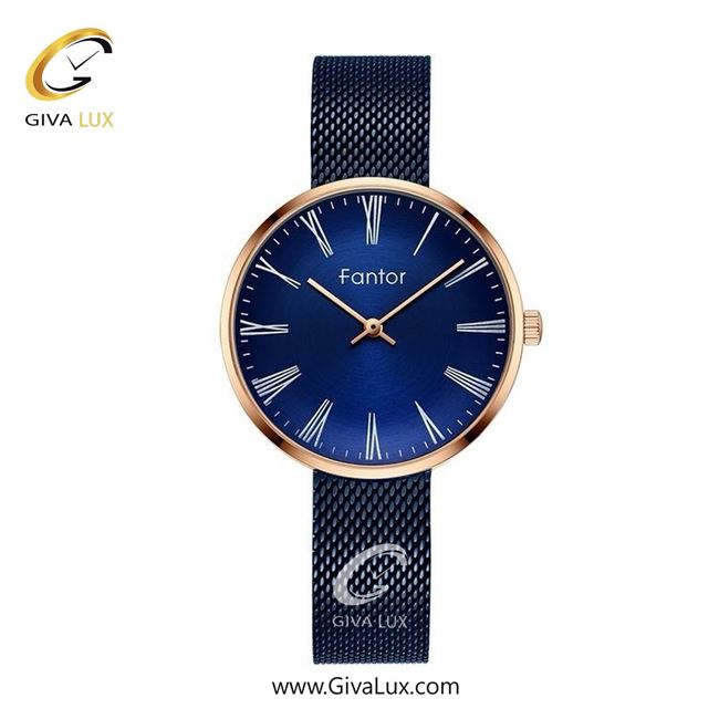 ساعت مچی اورجینال زنانه فانتور رزگلد | سرمه ای| سرمه ای| کد رفرنس WF1025-rgbl