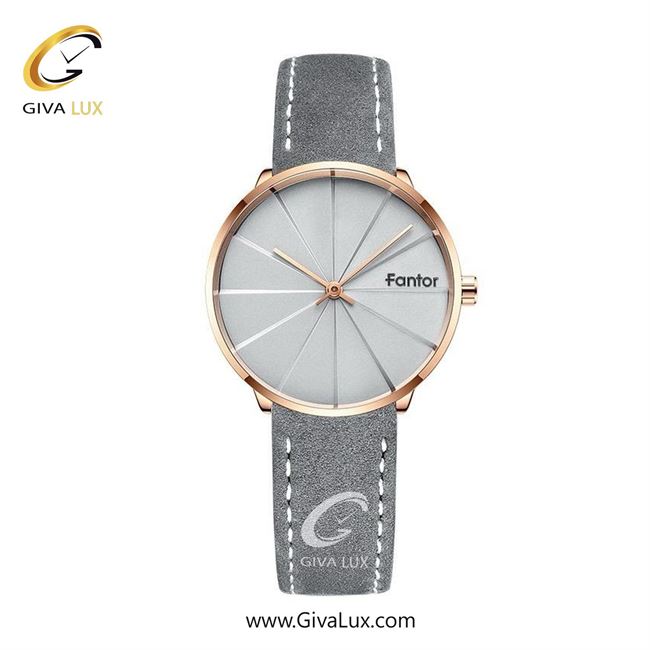 ساعت مچی اورجینال زنانه فانتور رزگلد | طوسی| طوسی| کد رفرنس WF1028-rg