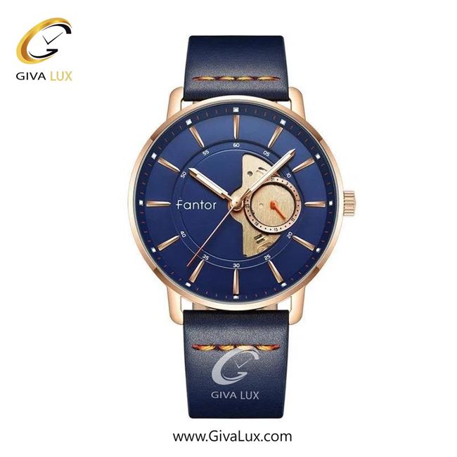ساعت مچی اورجینال مردانه فانتور رزگلد | سرمه ای| سرمه ای| کد رفرنس WF1031-rgbl