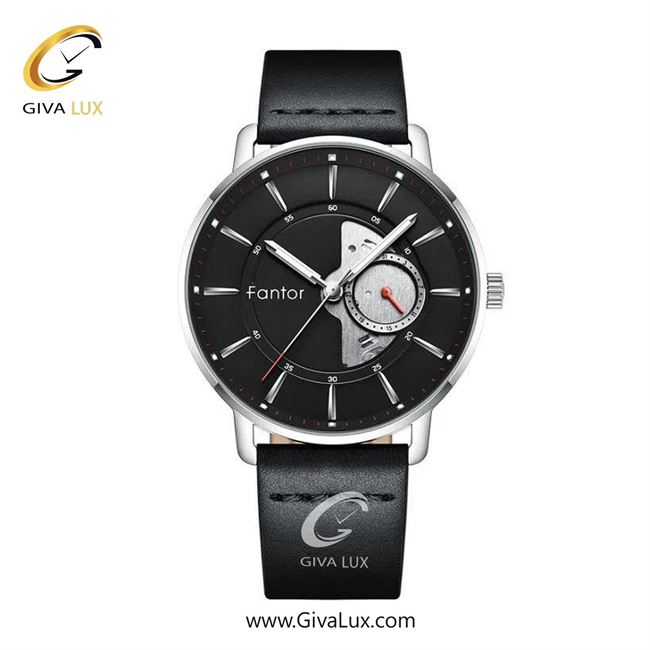 ساعت مچی اورجینال مردانه فانتور نقره ای | مشکی| مشکی| کد رفرنس WF1031-stb