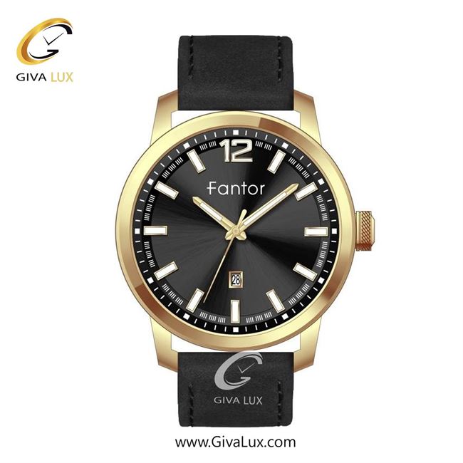 ساعت مچی اورجینال مردانه فانتور طلایی | مشکی| مشکی| کد رفرنس WF1032-g