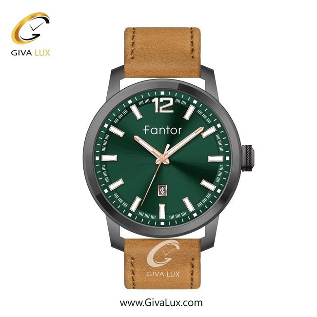 ساعت مچی اورجینال مردانه فانتور تیتانیوم | قهوه ای| سبز یشمی تیره| کد رفرنس WF1032-green