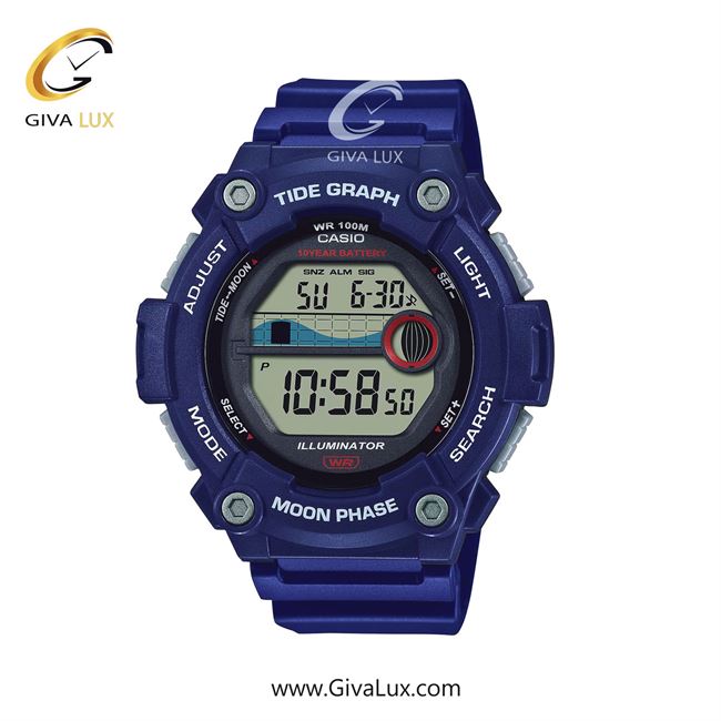 ساعت مچی اورجینال مردانه کاسیو Casio آبی | آبی| مشکی| کد رفرنس WS-1300H-2AVDF