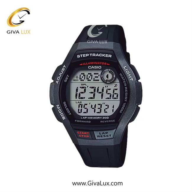 ساعت مچی اورجینال مردانه کاسیو Casio طوسی | مشکی| مشکی| کد رفرنس WS-2000H-1AVDF