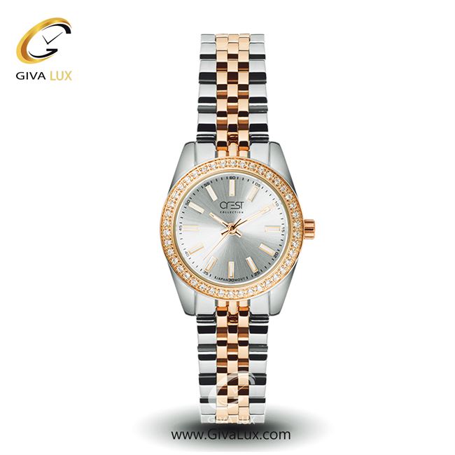 ساعت مچی اورجینال زنانه کرست نقره ای-رزگلد | رزگلد-نقره ای| نقره ای| کد رفرنس Crest6083