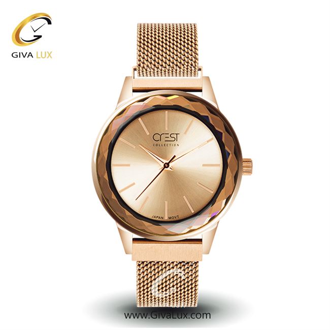 ساعت مچی اورجینال زنانه کرست رزگلد | رزگلد| رزگلد| کد رفرنس Crest6091