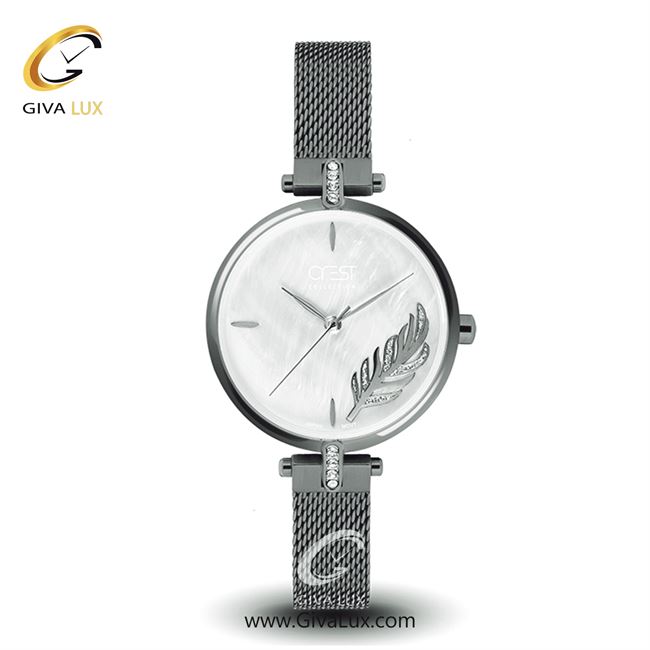 ساعت مچی اورجینال زنانه کرست نقره ای | نقره ای| سفید-نقره ای| کد رفرنس Crest6098