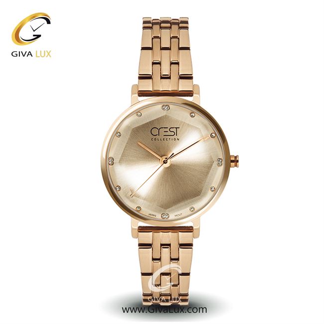 ساعت مچی اورجینال زنانه کرست رزگلد | رزگلد| رزگلد| کد رفرنس Crest6108