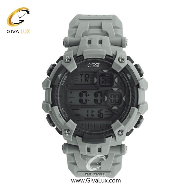 ساعت مچی اورجینال مردانه کرست طوسی | طوسی| مشکی| کد رفرنس Crest9504