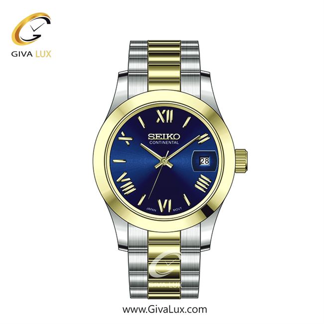 ساعت مچی اورجینال زنانه سیکو (کانتیننتال) | Seiko (Continental)  نقره ای-طلایی | طلایی-نقره ای| سرمه ای| کد رفرنس 0406