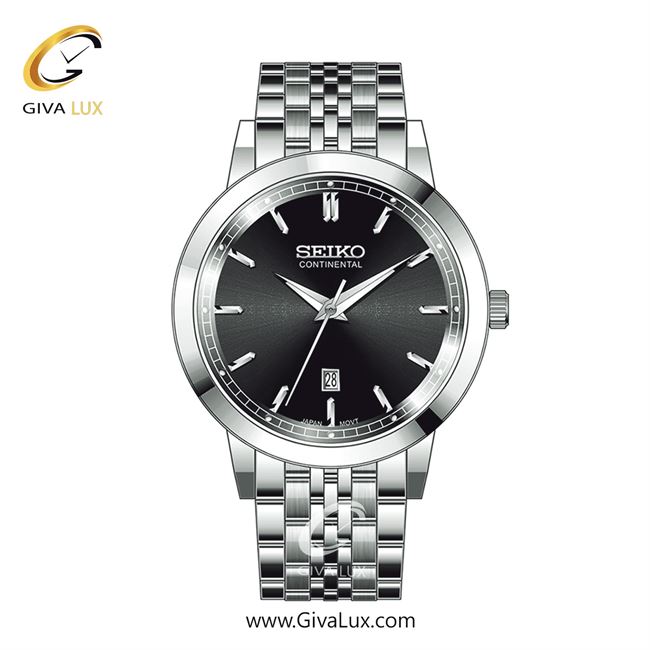 ساعت مچی اورجینال مردانه سیکو (کانتیننتال) | Seiko (Continental)  نقره ای | نقره ای| مشکی| کد رفرنس 0405