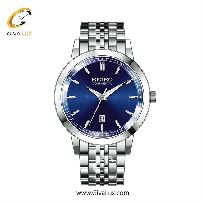 ساعت مچی اورجینال مردانه سیکو (کانتیننتال) | Seiko (Continental)  نقره ای | نقره ای| سرمه ای| کد رفرنس 0405