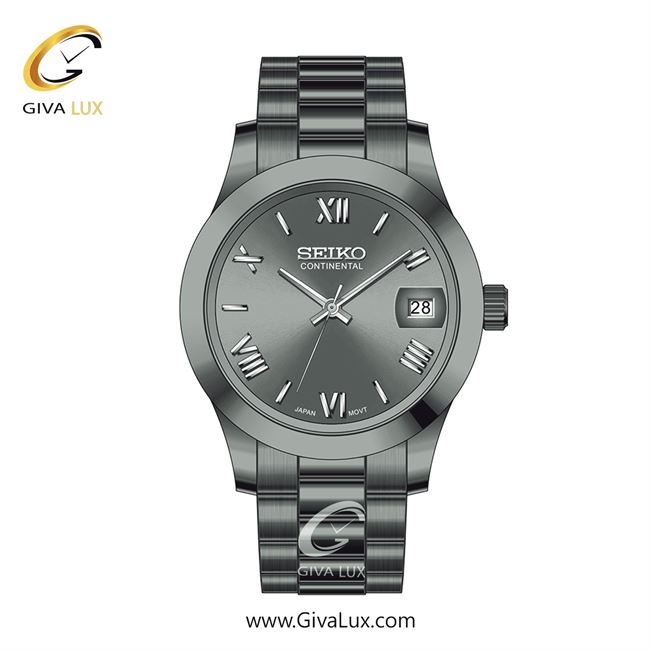 ساعت مچی اورجینال مردانه سیکو (کانتیننتال) | Seiko (Continental)  تیتانیوم | تیتانیوم(زغالی)| دودی|تیتانیوم| کد رفرنس 0406