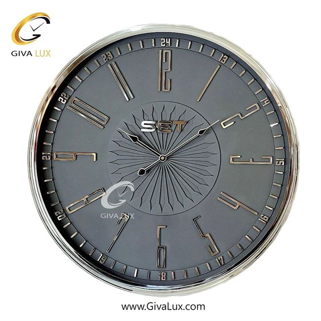 ساعت دیواری اورجینال ست آلیاژ فلزی نقره ای| کد رفرنس M104