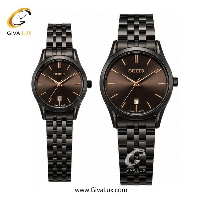 ساعت مچی  ست سیکو SEIKO  مشکی | مشکی| قهوه ای|