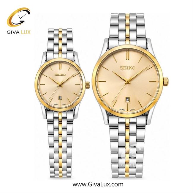 ساعت مچی  ست سیکو SEIKO  طلایی | طلایی-نقره ای| طلایی|