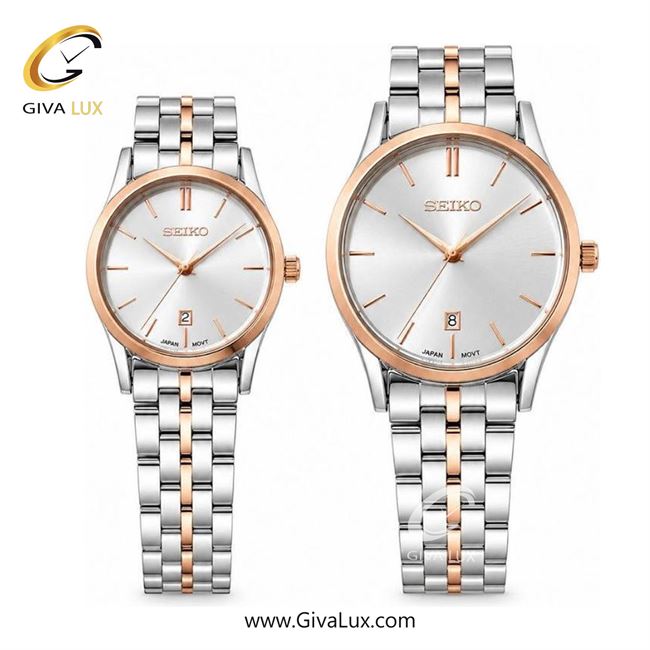 ساعت مچی  ست سیکو SEIKO  رزگلد | رزگلد-نقره ای| نقره ای|