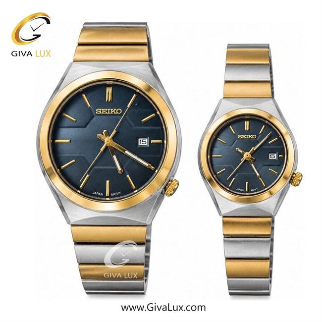 ساعت مچی  ست سیکو SEIKO  نقره ای-طلایی | طلایی-نقره ای| سرمه ای|