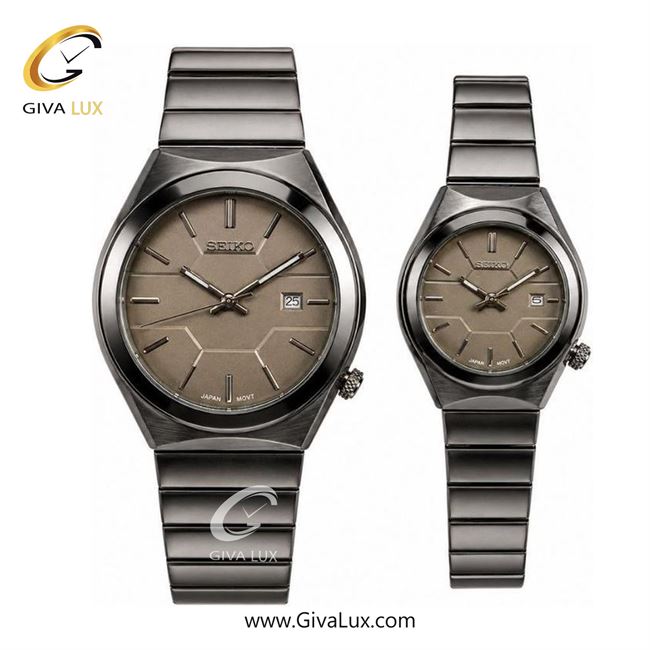 ساعت مچی  ست سیکو SEIKO  تیتانیوم | تیتانیوم| بژ|