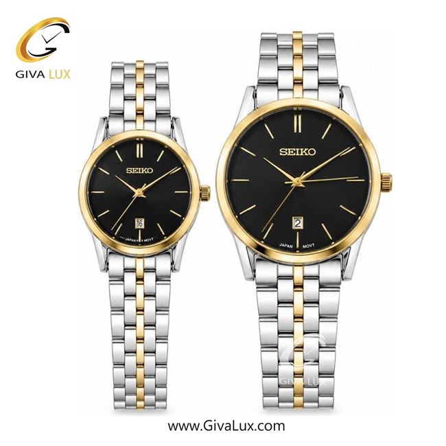 ساعت مچی  ست سیکو SEIKO  طلایی | طلایی-نقره ای| مشکی|