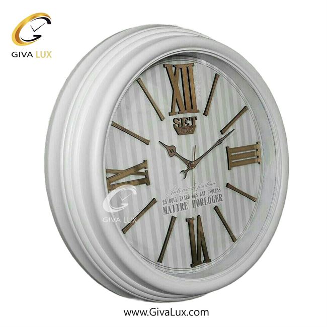 ساعت دیواری اورجینال ست PVC سفید| کد رفرنس titan