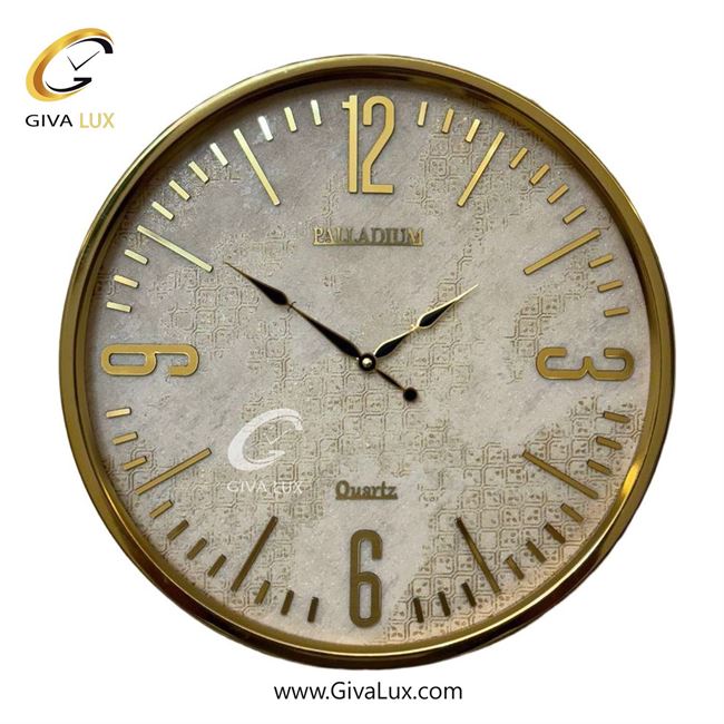 ساعت دیواری اورجینال پالادیوم آلیاژ فلزی طلایی| کد رفرنس X100