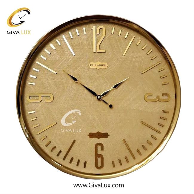 ساعت دیواری اورجینال پالادیوم آلیاژ فلزی طلایی| کد رفرنس X100