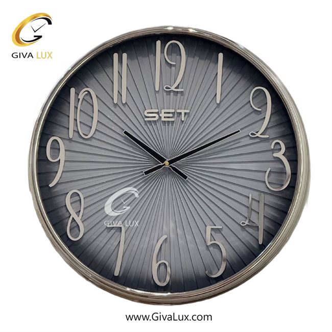 ساعت دیواری اورجینال ست آلیاژ فلزی نقره ای| کد رفرنس X400