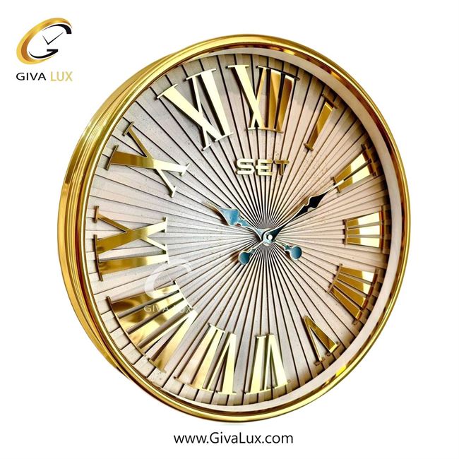 ساعت دیواری اورجینال ست آلیاژ فلزی طلایی| کد رفرنس X700